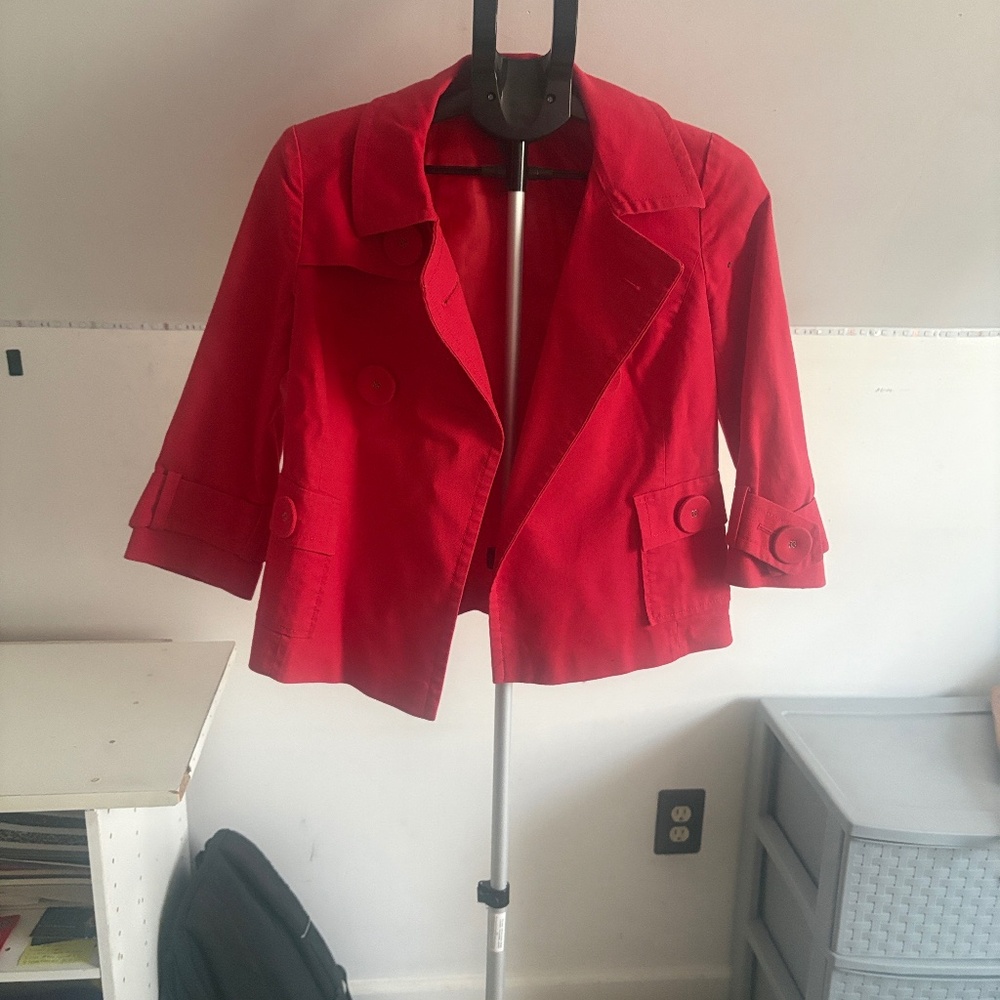 Red Pea Coat